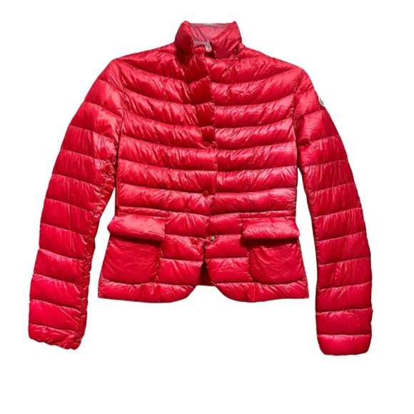 Hot Pink Moncler Lisette Down Coat Size 0 - Picture 3 of 11